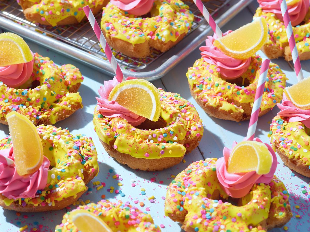 Pink Lemonade Old Fashioned Donut