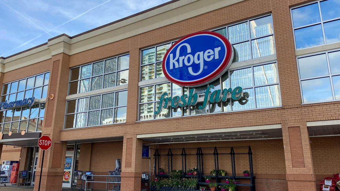 Atlanta, Georgia USA - March 21, 2020:  The exterior of the Buckhead Kroger grocery store in Atlanta, Georgia.; Shutterstock ID 1934700503