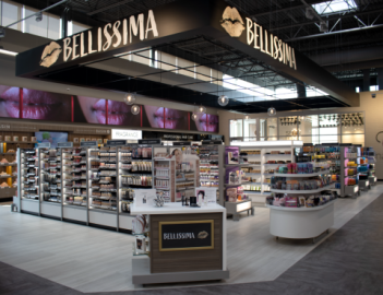 a store inside of a building
