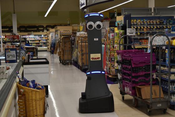 Giant Martin's Stop & Shop Badget Technologies autonomous robots