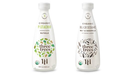 Three Trees Pistachio Nutmilk and Black Sesame Nut and Seedmilk