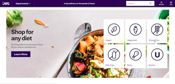 Jet.com to Feature Dietary Information Tags