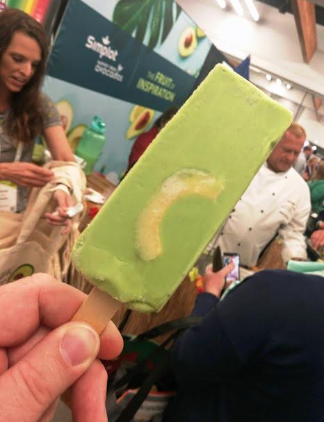 Avocado ice cream bars