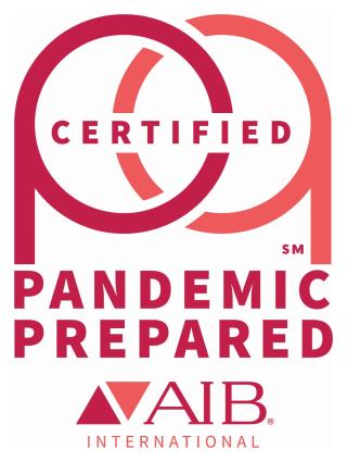 Pandemic Prepared Certification Launched AIB International
