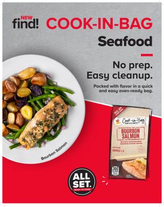 Giant Co. Innovates in Meat Department Cook-in-Bag Seafood Chicken Pork