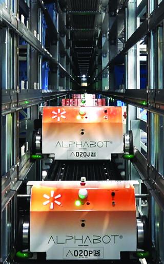 Alert Innovation's Alphabot robot helps retailers automate replenishment and significantly increase the number of SKUs that each MFC can support, further boosting retailers' e-commerce efforts.