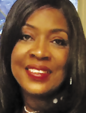 a close up of a woman