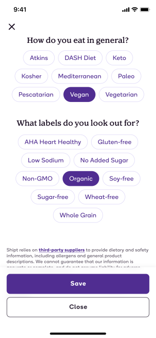 Shipt Rolls Out Dietary Preferences Feature