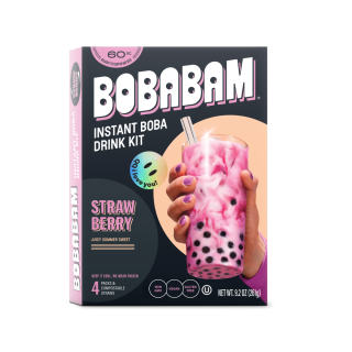 BobaBam Strawberry at Home Boba Kit