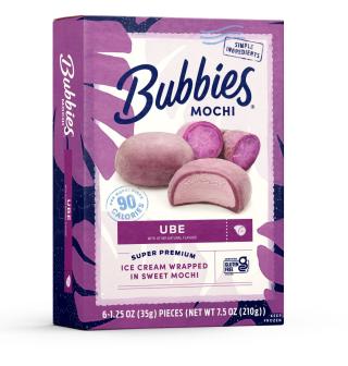 Bubbies Ube Mochi Ice Cream