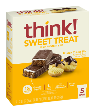 Think! Sweet Treat High Protein Bar-Boston Crème Pie