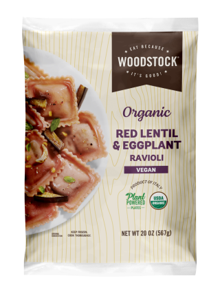 Woodstock Red Lentil and Eggplant Ravioli