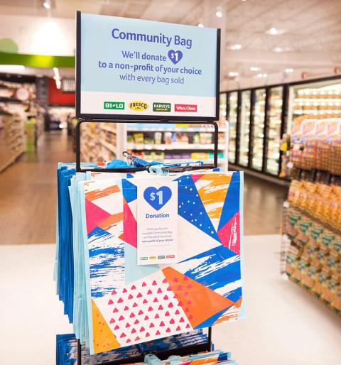 Southeastern Grocers Debuts Community Bag with a Giving Tag Program