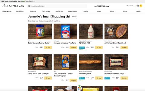 Farmstead Debuts Smart Shopping List