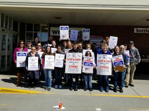 Stop & Shop Workers Go on Strike in New England