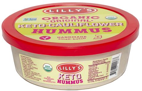 Lilly’s Organic Keto-Cauliflower Hummus