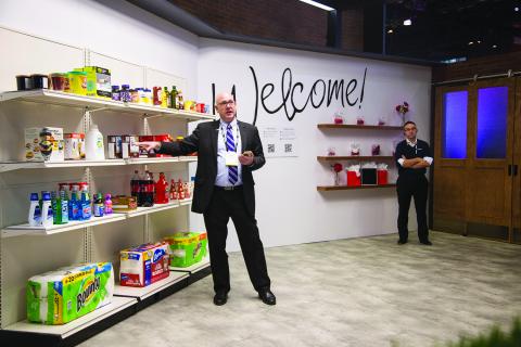 At the NRF Show, Toshiba demonstrated its fully frictionless store experience, emphasizing various technology components that can be implemented in stores now for inventory control.