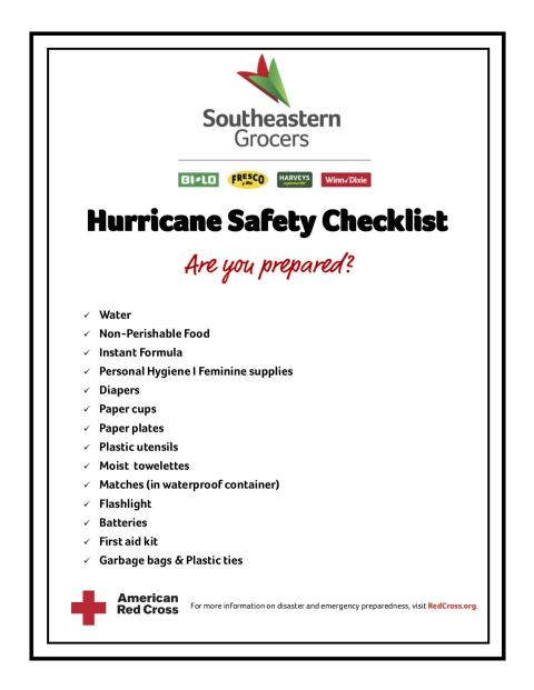 Southeastern Grocers Prepares for Hurricane Season