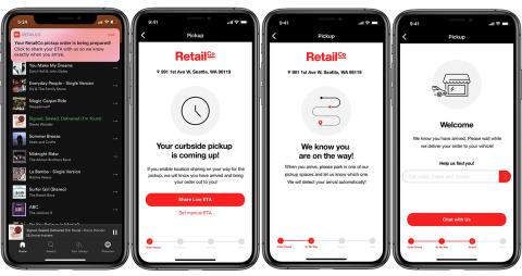 Glympse works with food retailers to provide what it calls an "Uber-like" experience for deliveries, although the company has been around a year longer than the more consumer-facing rideshare application.