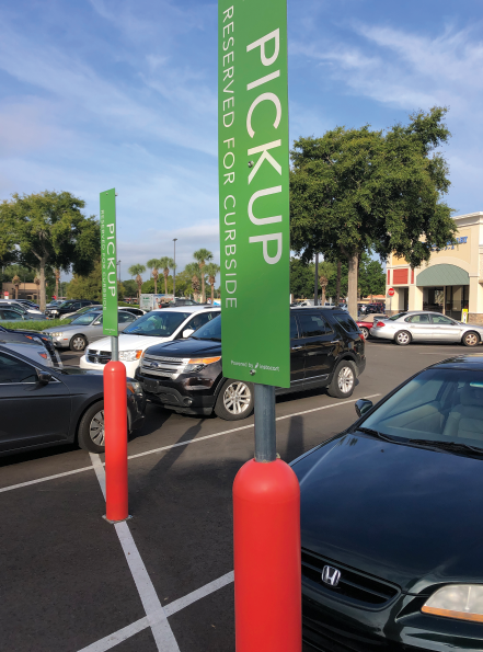 The growth of grocery pickup has retailers turning to new signing solutions, such as the signs at Publix Super Markets, which incorporate branding elements, aid the shopper’s experience and, when needed, withstand impacts from vehicles.