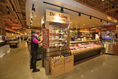 The meat department sells everything from ground chuck to ground Wagyu beef to ground boar. Additionally, the store has an impressive dessert section, which always boasts colorful, freshly frosted cupcakes.