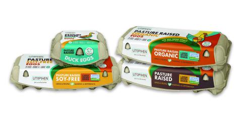 Utopihen’s pasture-raised chicken and duck eggs