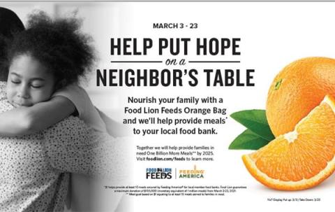 Food Lion Orange Campaign to Fight Hunger