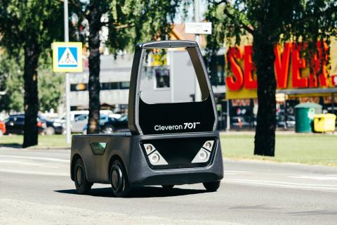 Cleveron Launches Driverless Last-Mile Delivery Vehicle Cleveron 701