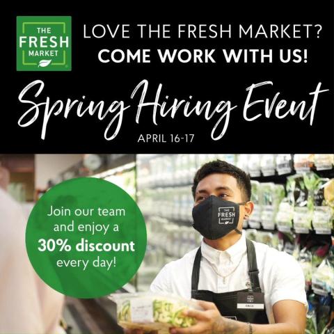 The Fresh Market to Hold Hiring Event