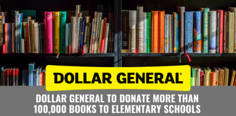 Dollar General to Donate 100K+ Books With Store Openings