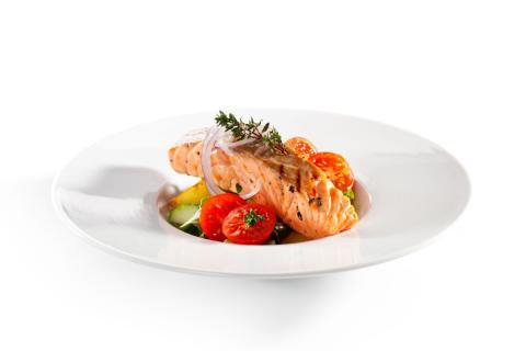 a plate of food on a table