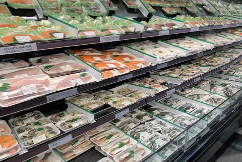 a store filled with lots of different types of food on a table