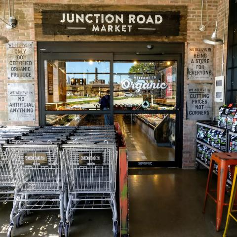 a store inside of a building