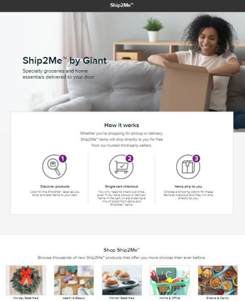Giant Food Launches Ship2Me Digital Marketplace