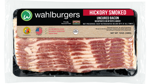 All-Natural, Uncured Hickory Smoked Bacon from Wahlburgers