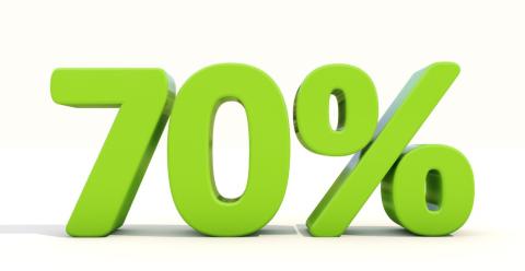 70 percent