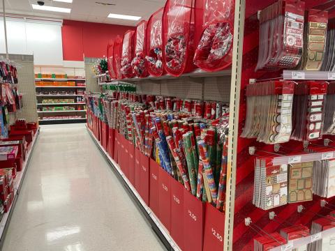 target holiday aisle