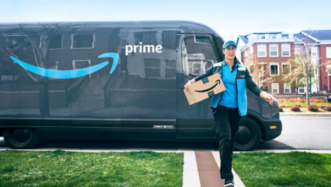 Amazon Rivian truck