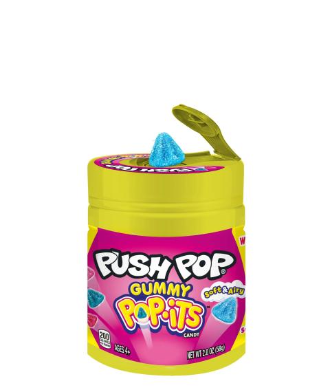 Lejlighedsvis spredning Tidsserier Bazooka Push Pop Gummy Pop-its | Progressive Grocer