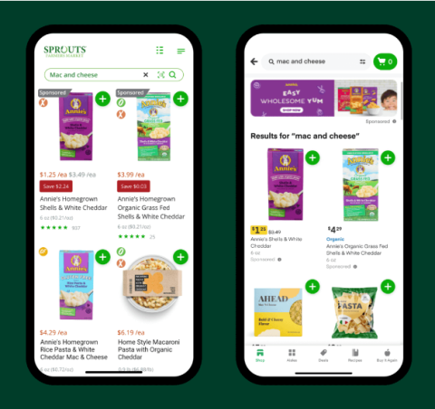 Sprouts Instacart screen