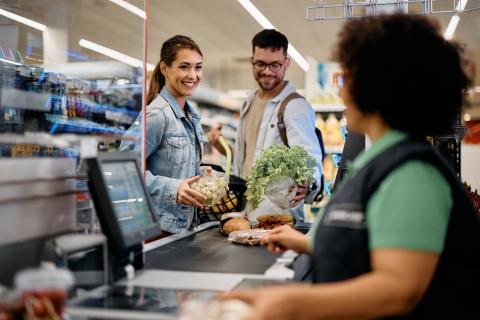 buying groceries