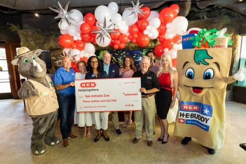 H-E-B zoo donation