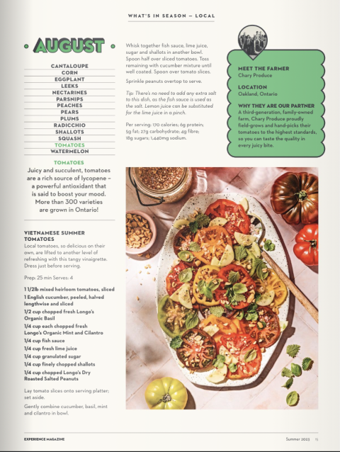 Longo's magazine