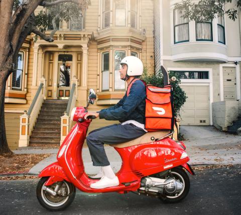 DoorDash bike delivery