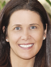 a woman smiling for the camera
