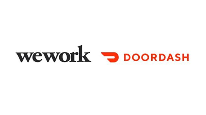 DoorDash WeWork Logos Teaser