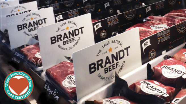 Brandt Beef Prime & Choice Portion Cuts for Retail