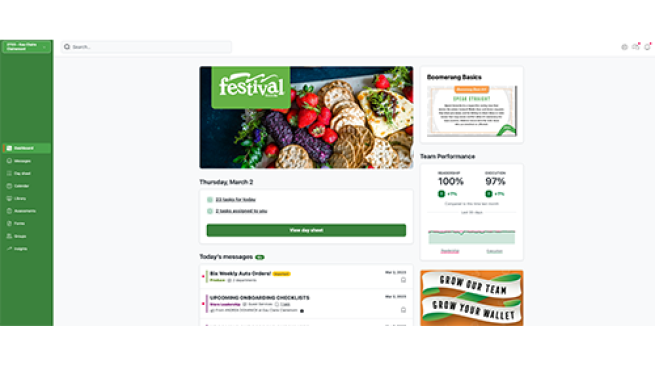 Festival Foods Zipline Dashboard Teaser