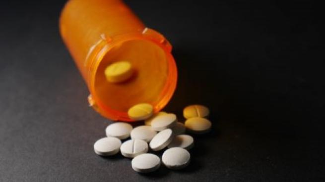 Opioids in bottle