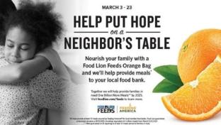 Food Lion Orange Campaign to Fight Hunger